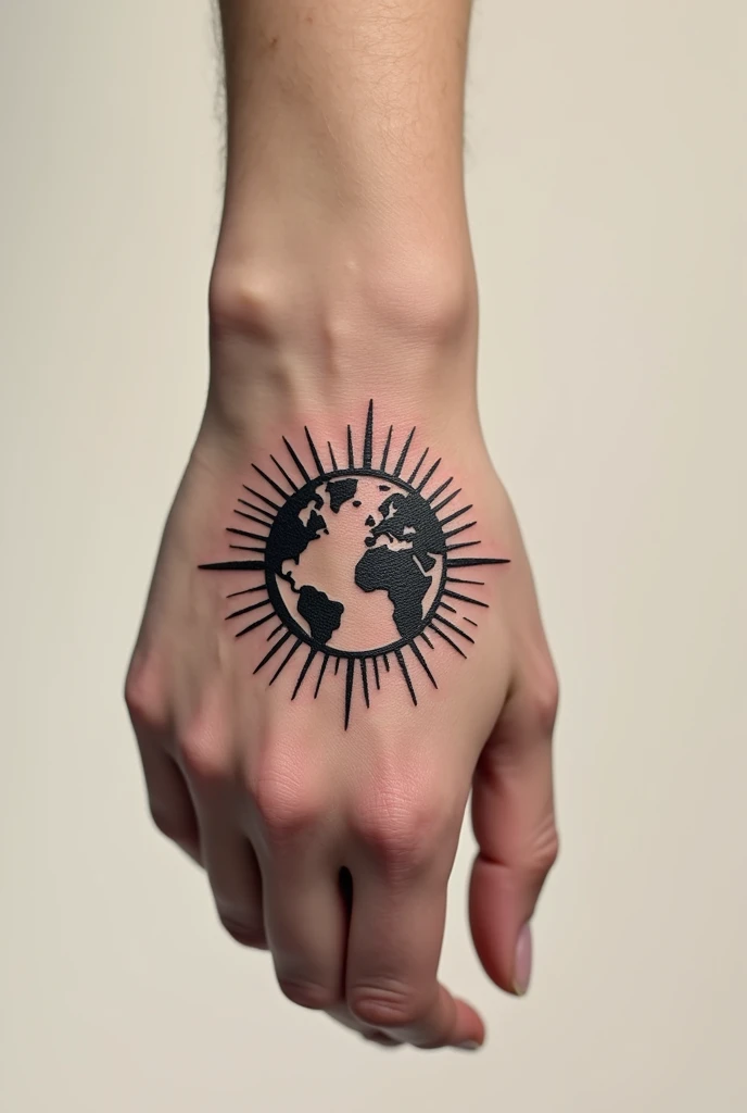 Very small tattoo template on the theme of world domination for the finger and with a globe without background, more dynamic, even smaller, more exercise, more unusual, with shades, more fight, victorious, radiant
