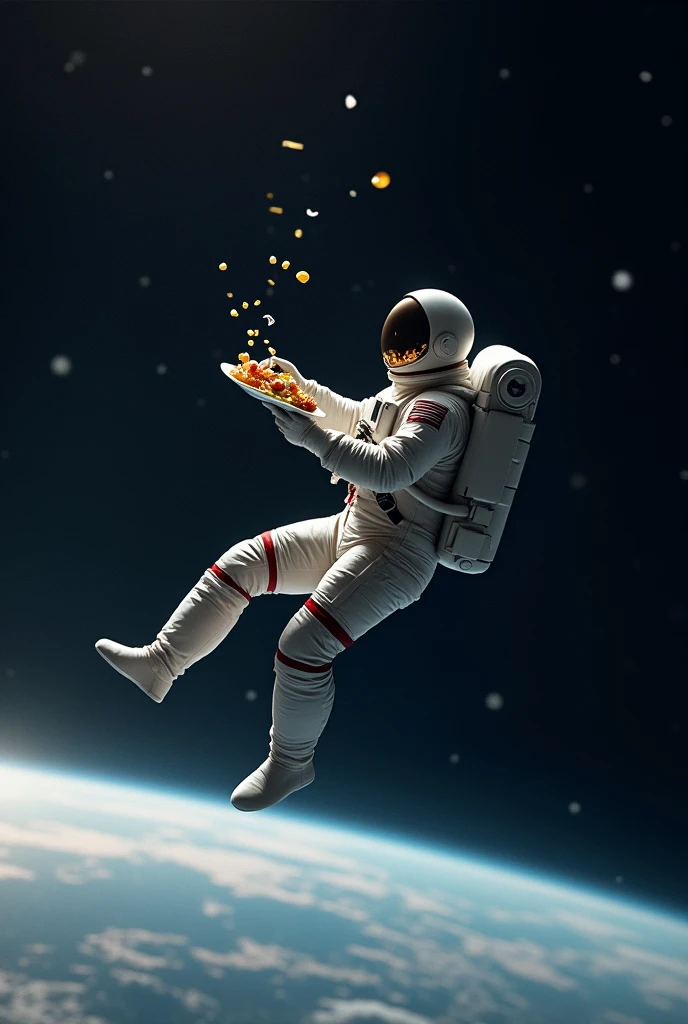 An impulsive breakfast in space 