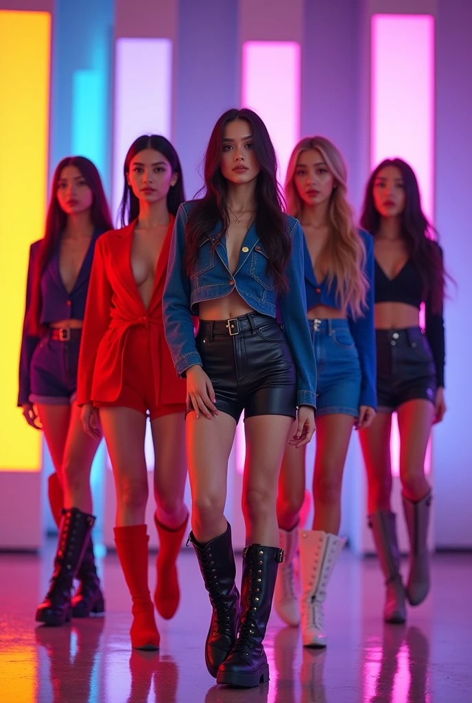 K-pop KPOP pop Girl group FİVE 5 girls  TURKİSH GİRL MEMBER HD PHOTO 
