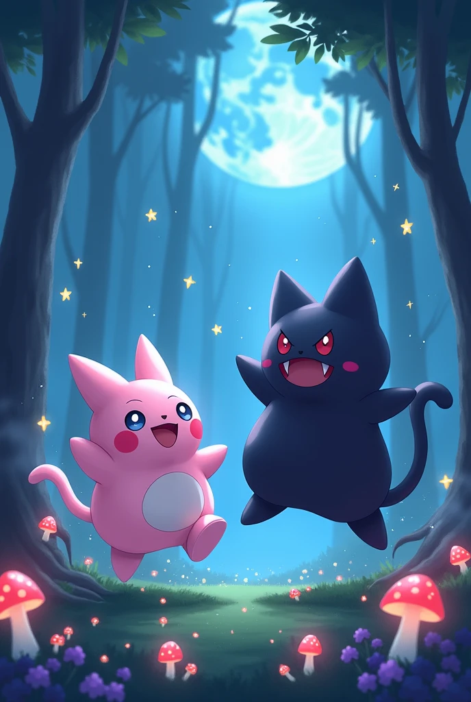 Clefairy and gengar