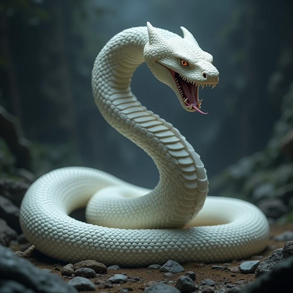 White snake agresive