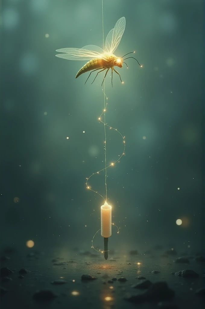 Luciole ficelle tampax 