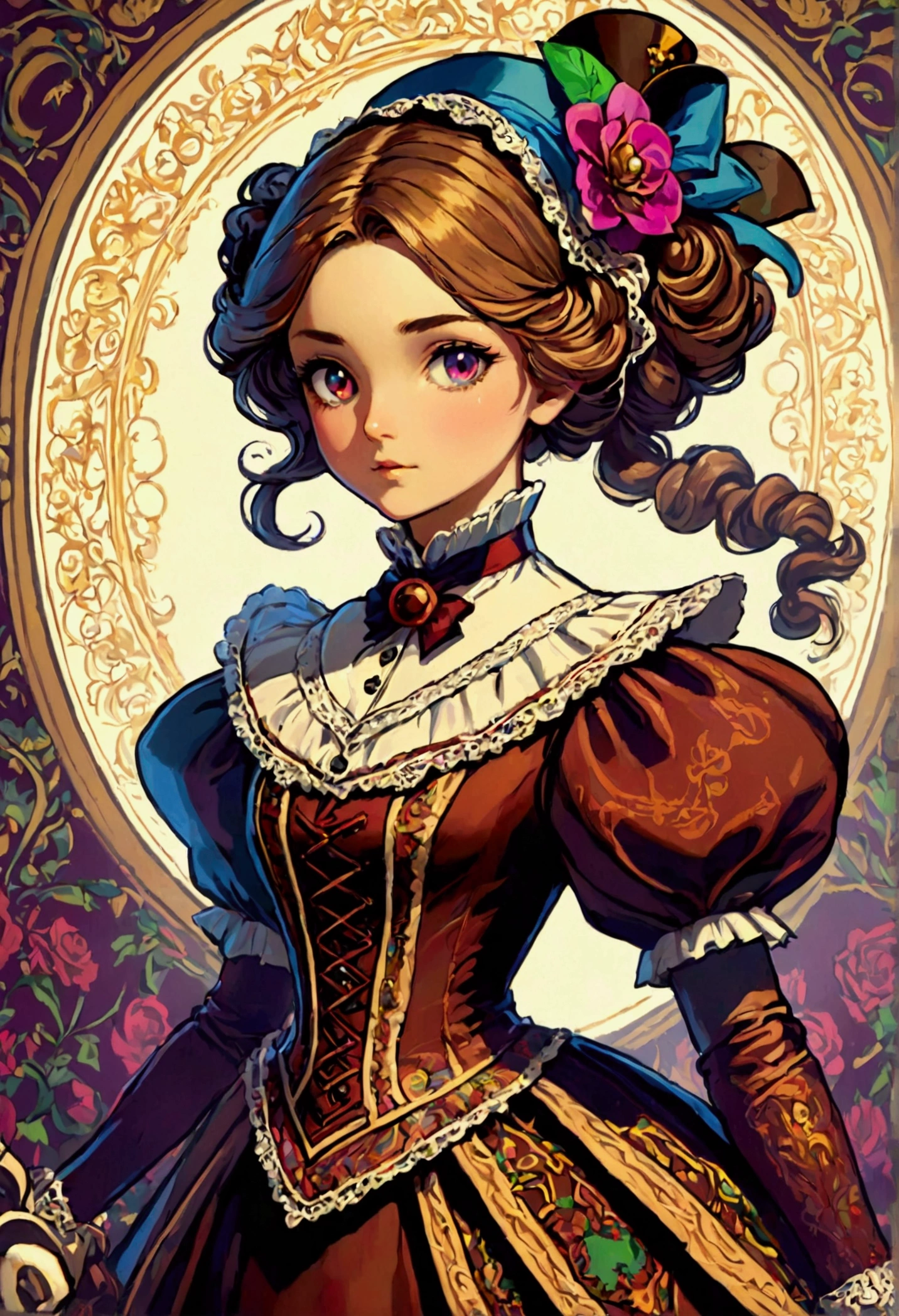 Victorian video game girl 