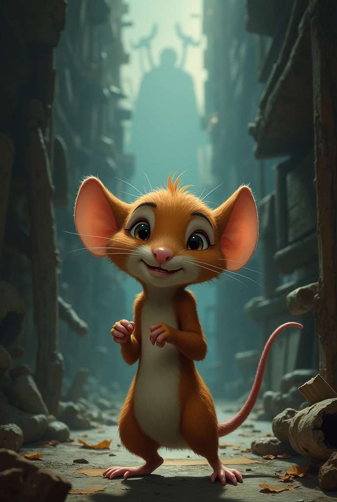 Milo's decision to be brave and seek out the source of the noise Milo is mouse