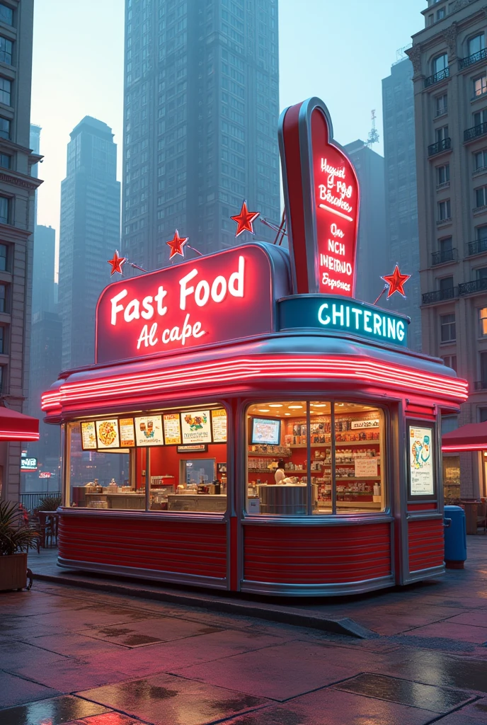 Fast food beautifull stall in USA Style