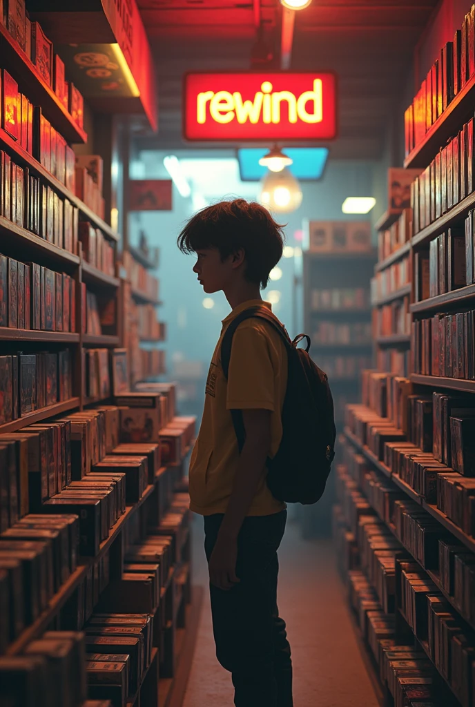 video store in the 80s age nostalgia choosing a movie