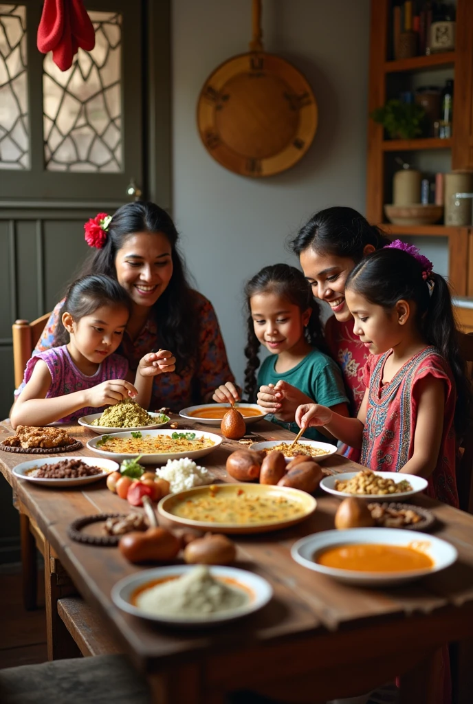 Animated image for a book called Antonella and her journey in India, this book is about a trip to India of a family of a girl, two boys and a mother, donde se asombran del cambio de la India los colores comida