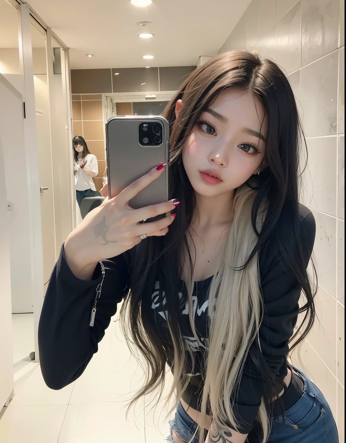 sharp woman with black hood and a tattoo on his arm, Jennie, Ulzzang feminino, Jisoo, em um moletom preto, mulher sul-coreana, vestindo um moletom preto, Nayeon, Taeyon, adorable and pale korean face, Rosé, profile picture with headshot, inspirado em Jennie, em um moletom, rosto preciso da Jiyeon