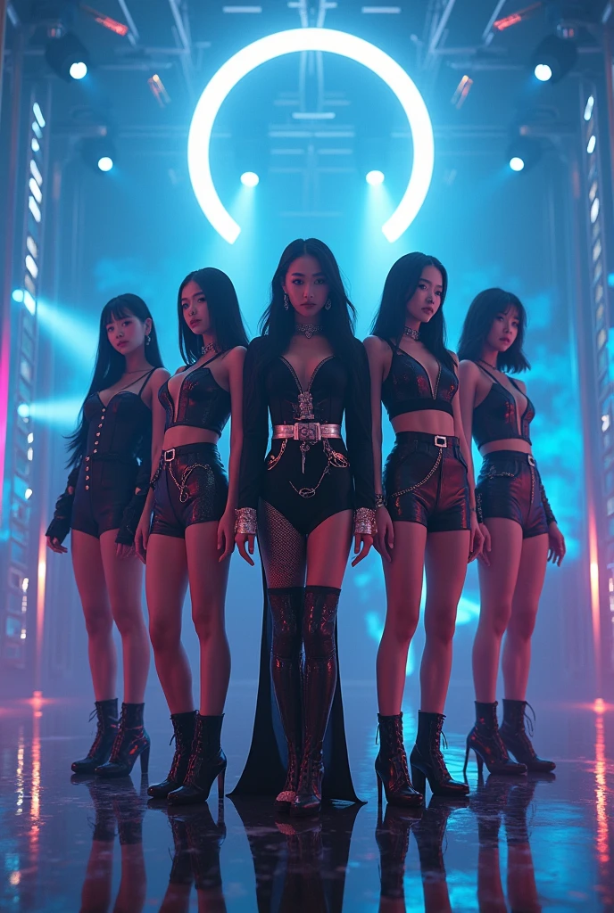 K-pop girl group five 5 members kpop girl group five 5 unique concept rare
 