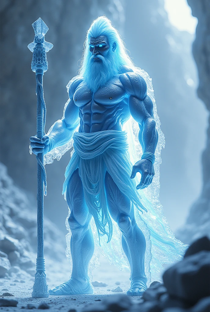 Shree hanuman name's lord( veri big gada)brite lite ice,make body ice