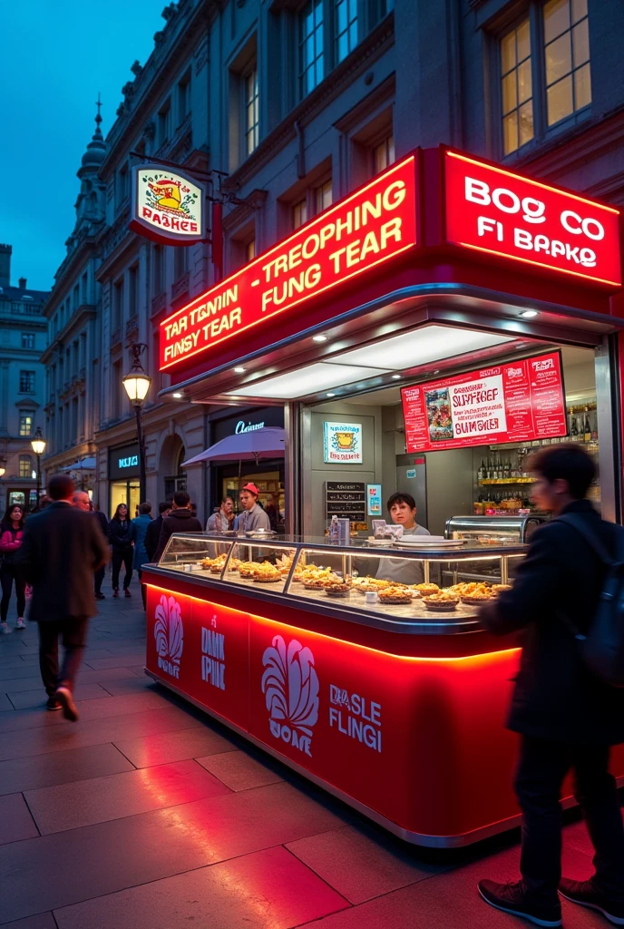 Fast food beautifull stall with led in UK Style