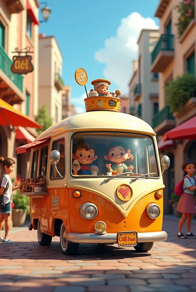 "Search for small ones" named coffe bus