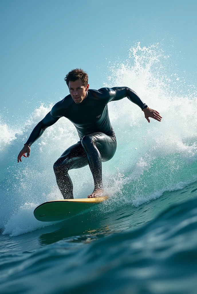 Man surfing in the sea