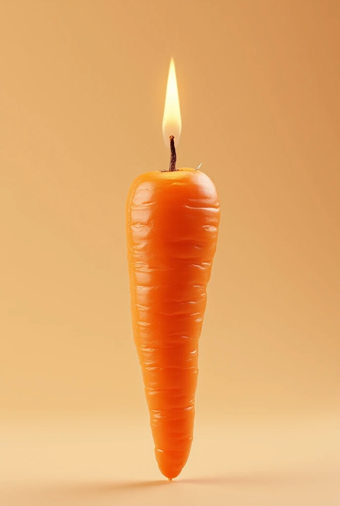Carrot with wick at the end, 8K, High Quality
