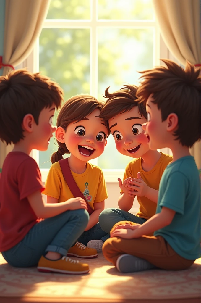 children talking