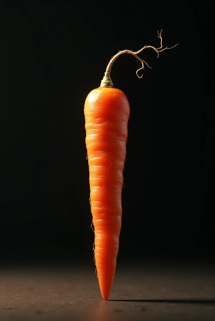 Carrot with wick at the end, 8K, High Quality, Dinamite