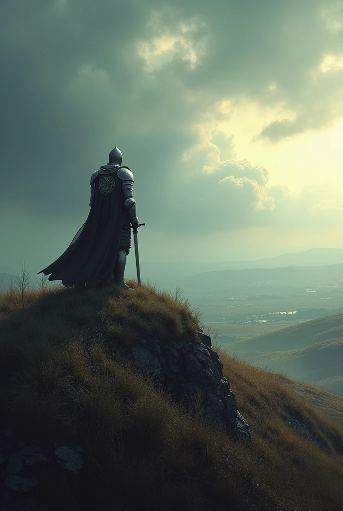 A Knight on a hill Who is waiting for the army to come and kill him