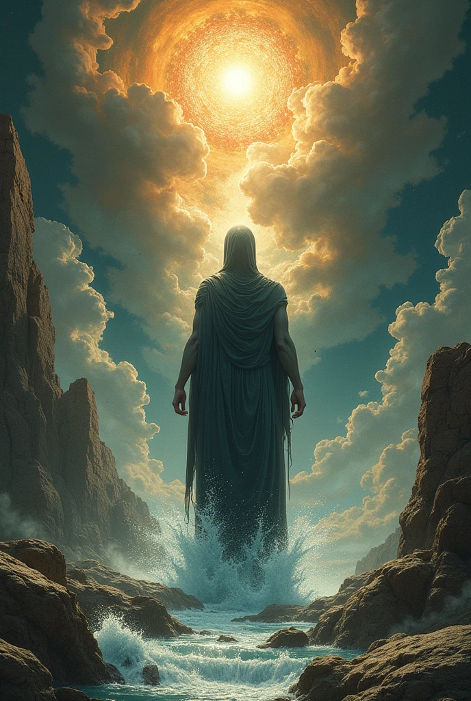 An image that represents the being according to Parmenides and Heraclitus
