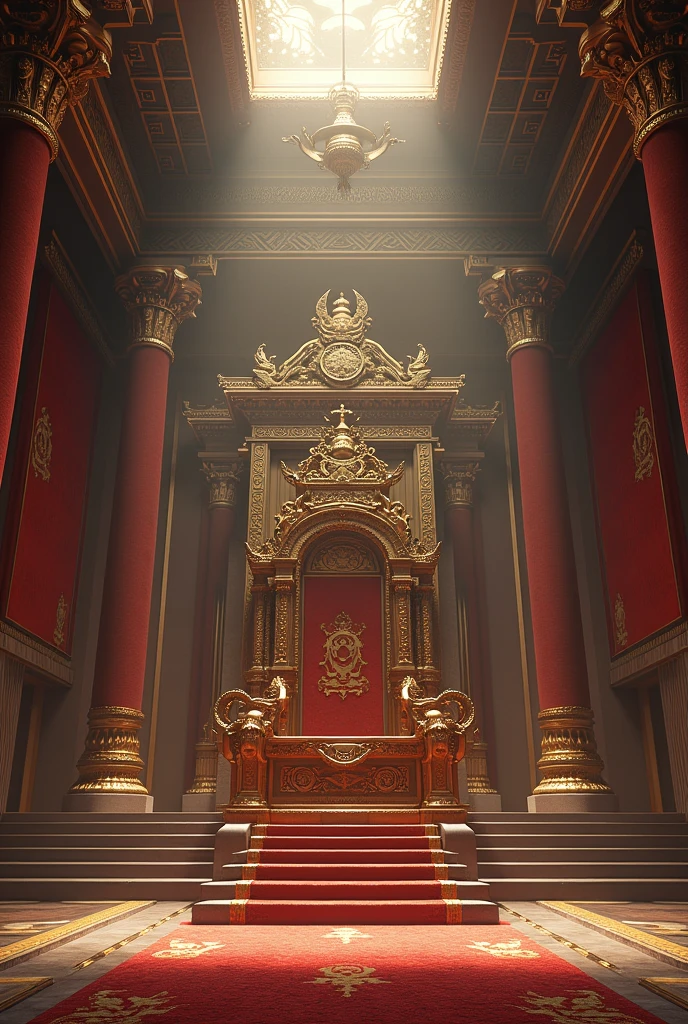 gives me the image of inside a grand palace with the emperor's throne