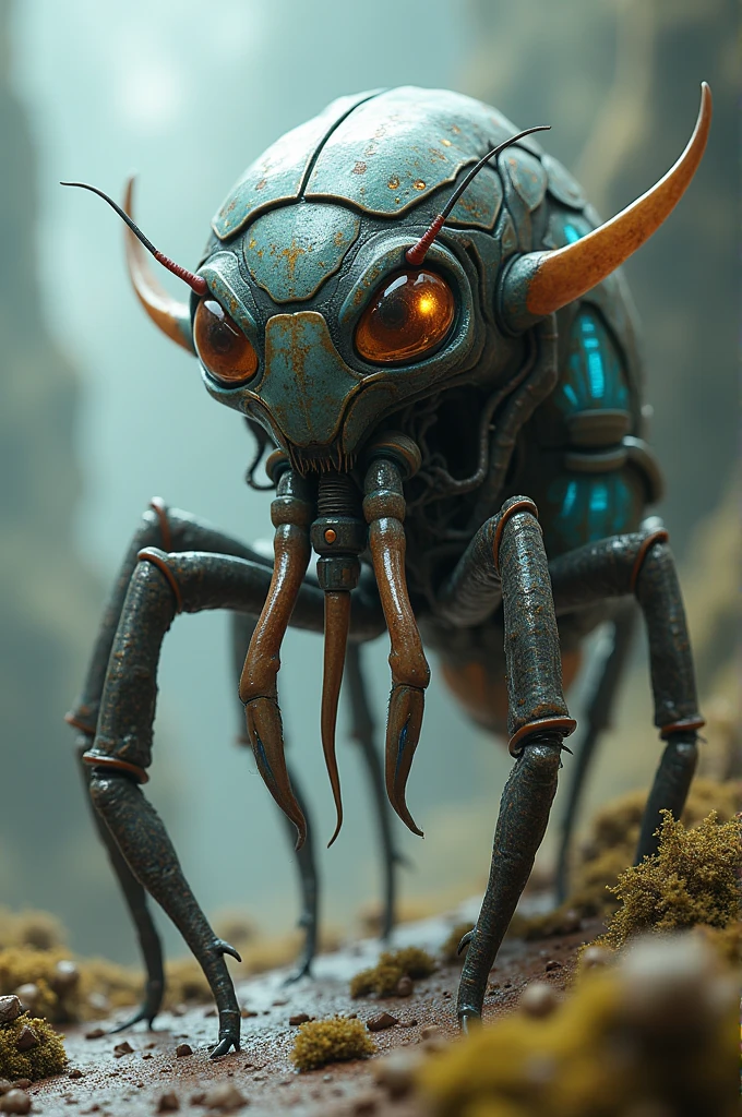 Aliens called Zephyrins with the appearance of arthropods and insects, mollusks and biomechanics.