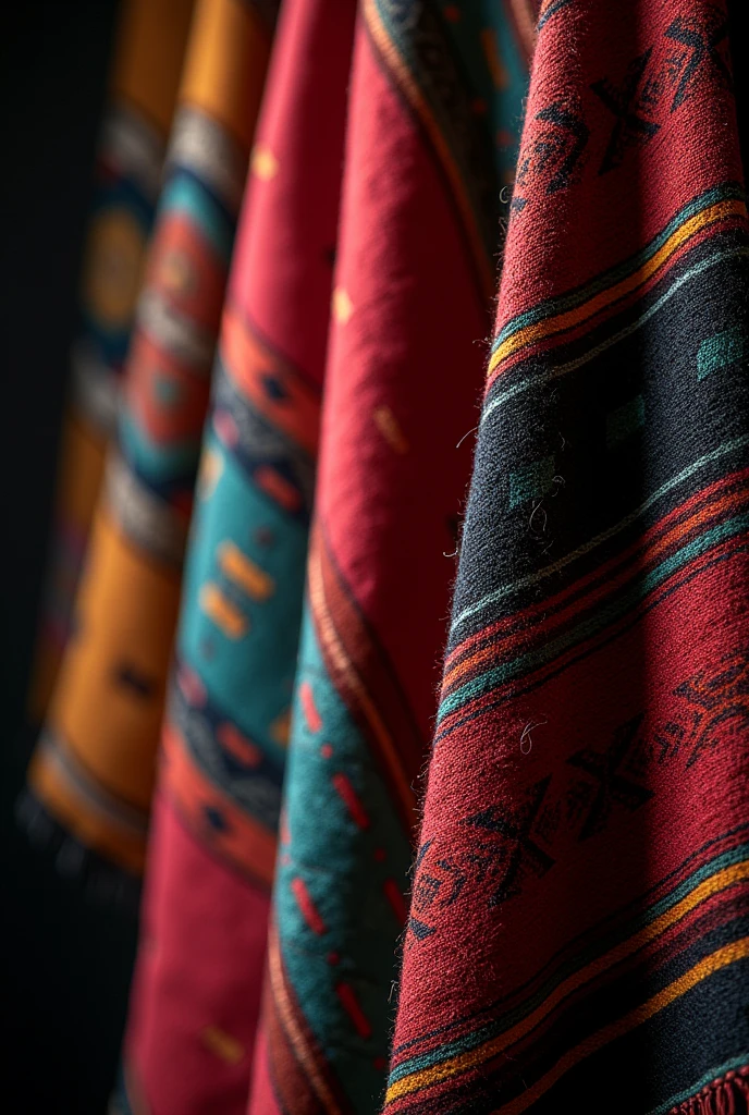 Show me images of aguayos in dark tones