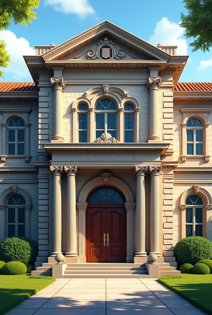 Image of the front of the school