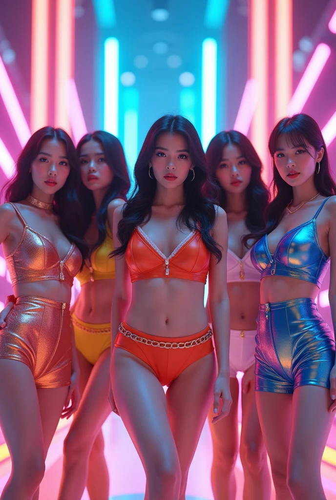 K-pop girl group five 5 KPOP GİRL GROUP FİVE GİRLS KPOP STYLE KPOP GİRL GROUP STYLE sweet