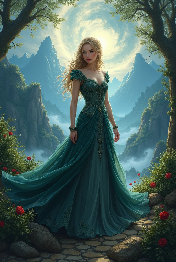 Create an illustration of the book A Court of Thorns and Roses 