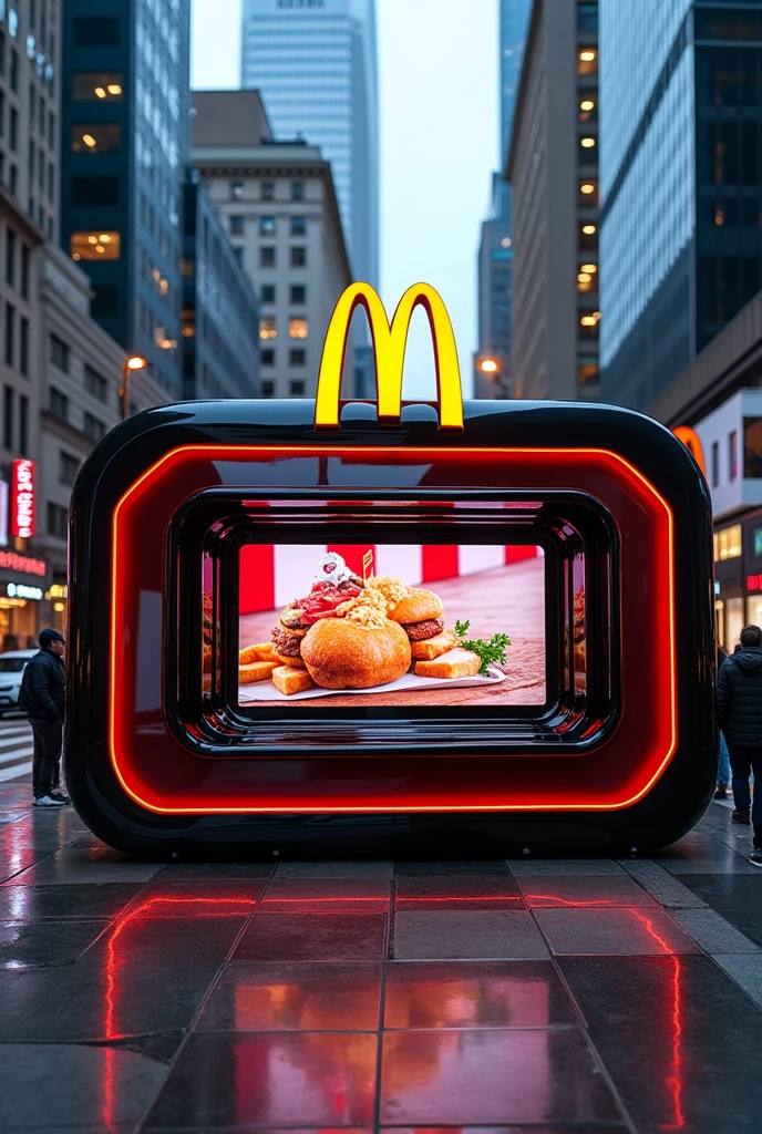 Mcdonalds beautifull stall with lcd in USA style