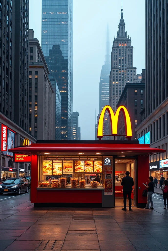 Mcdonalds beautifull stall with lcd in USA style