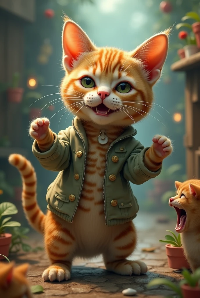 Same cat mocking