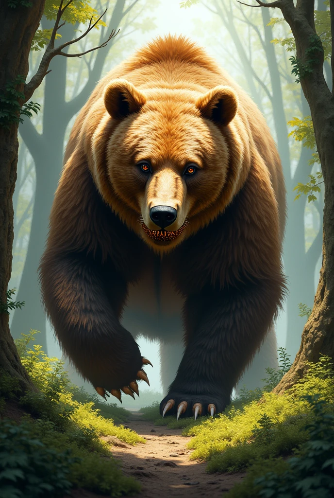  so big and brown,
Eating honey, roaming 'round."