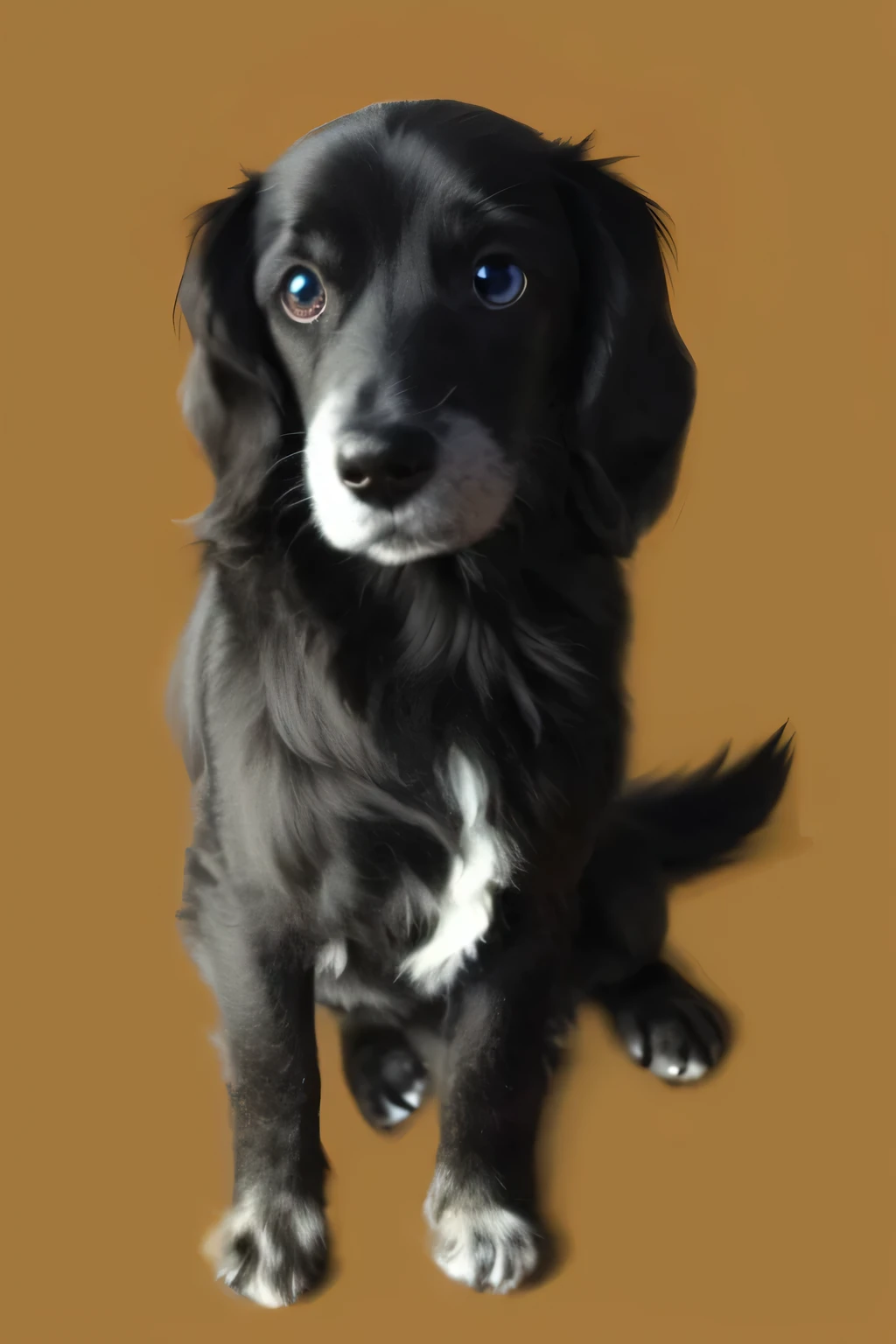 a very cute furry dog, hairs drawn like cartoon, perfectly drawn eyes, eyes like a cartoon drawing, beautiful eyes, perfect eyes, she is very happy, she is smiling, the image is very detailed