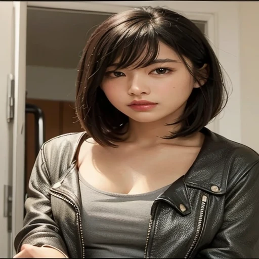 Wear a leather jacket