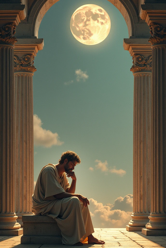 generate an image about Aristotle's metaphysics to use as a background in a presentation