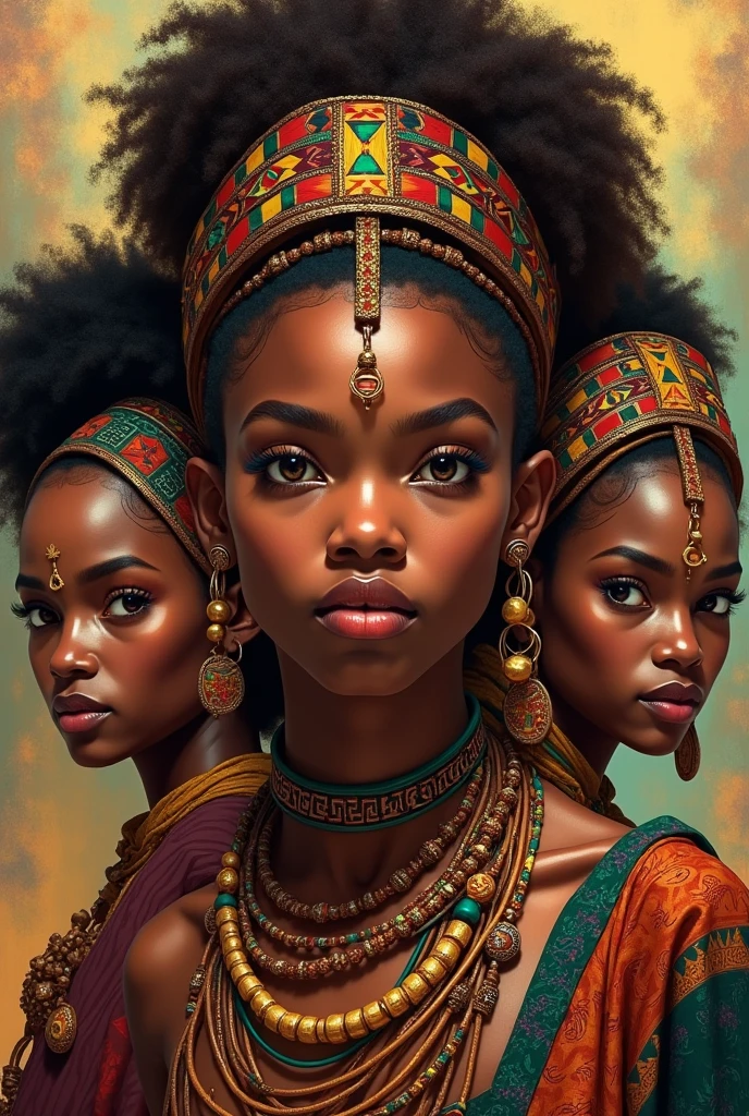 I want beautiful characters of people from Africa