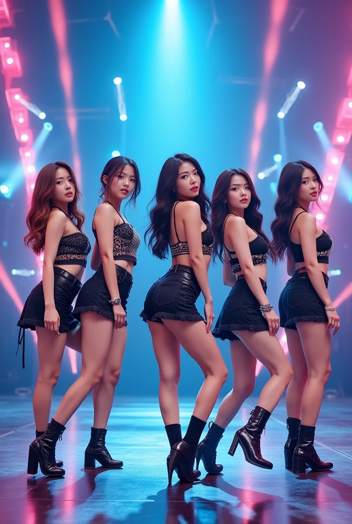 HD PHOTO KPOP GİRL GROUP FİVE 5 GİRLS Five girls dancing KPOP girl group photo 5 girls hd