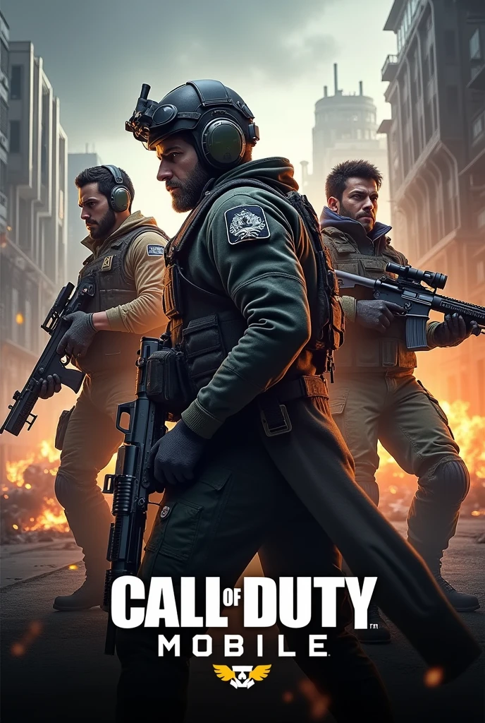 An image to promote Call of Duty Mobile tournaments for Android and with characters from the game