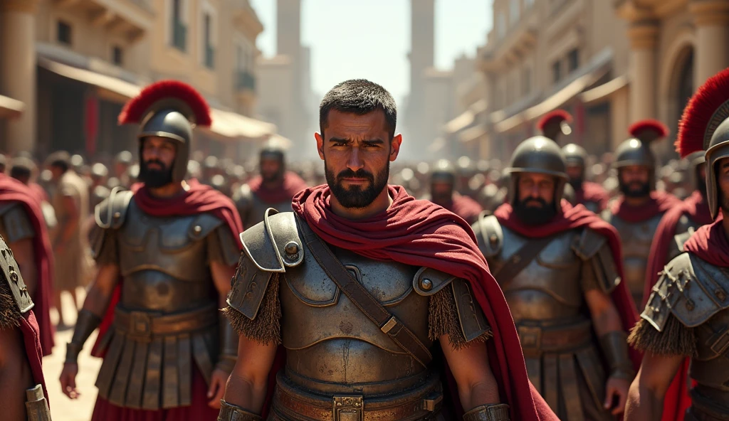  Exhausted Roman soldiers and tensions in the city of Alexandria