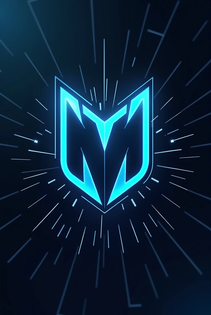 Create a futuristic 3D gym brand logo