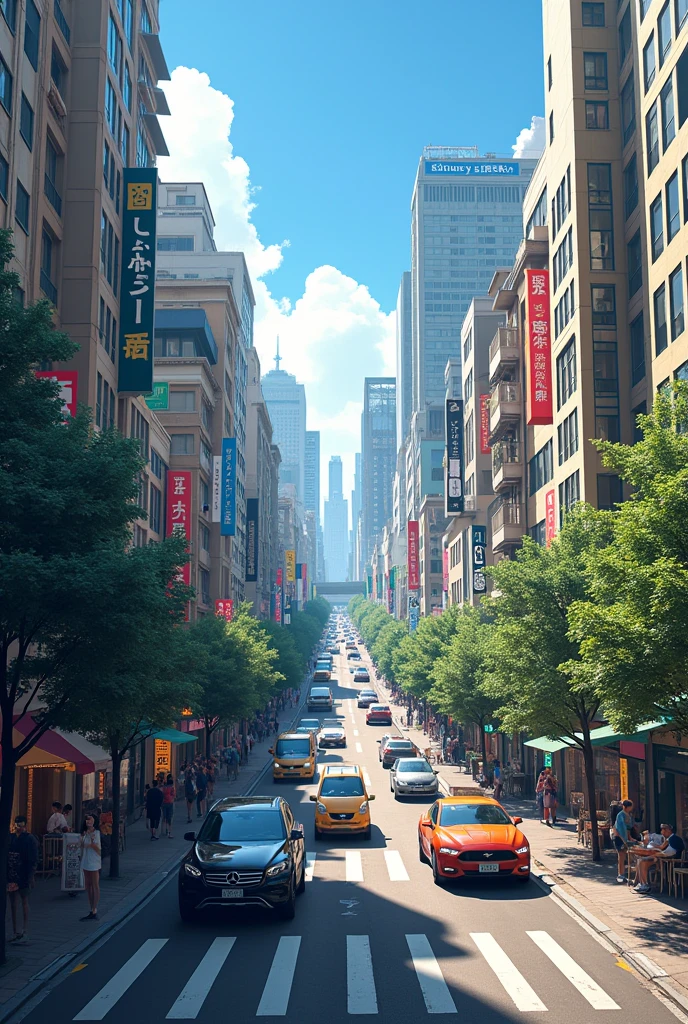 City with houses, Traffic 