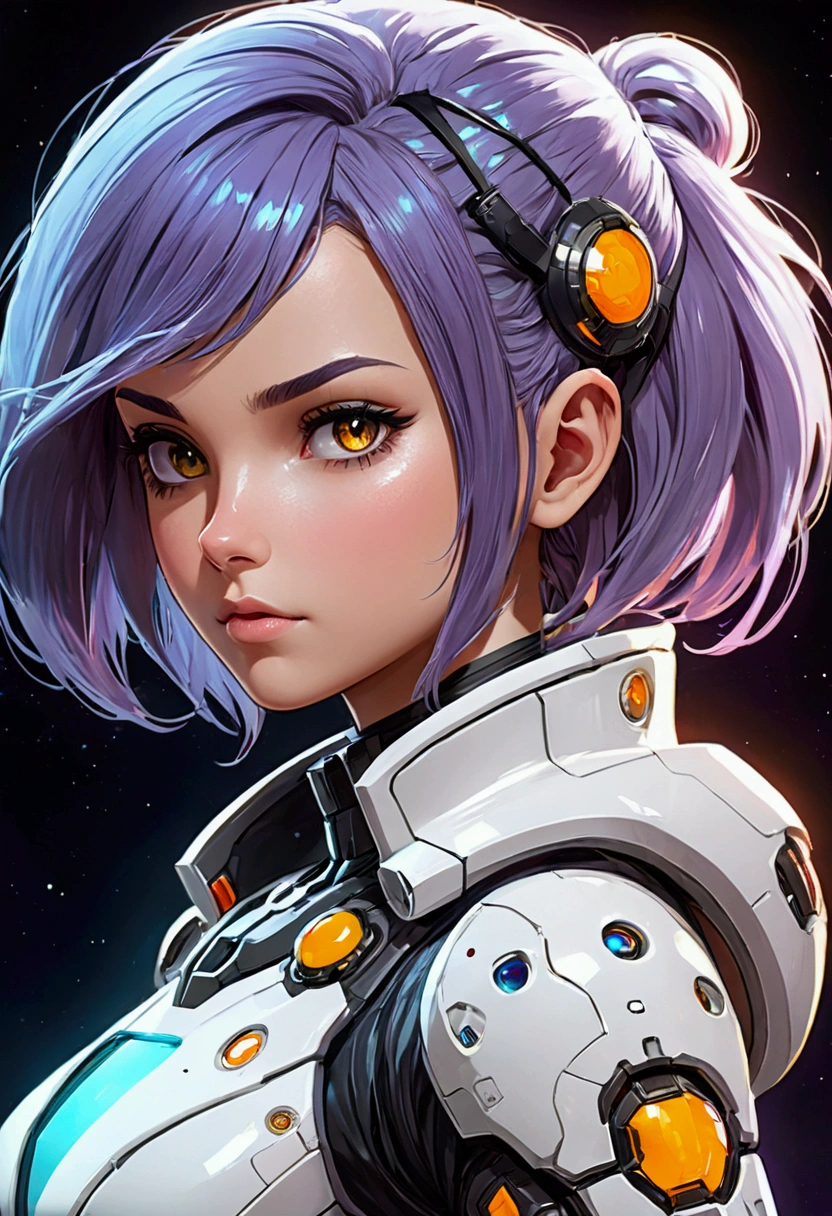 Sci-fi video game type girl