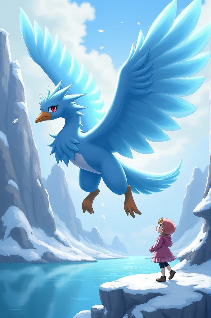 Articuno and Serena from pokemon