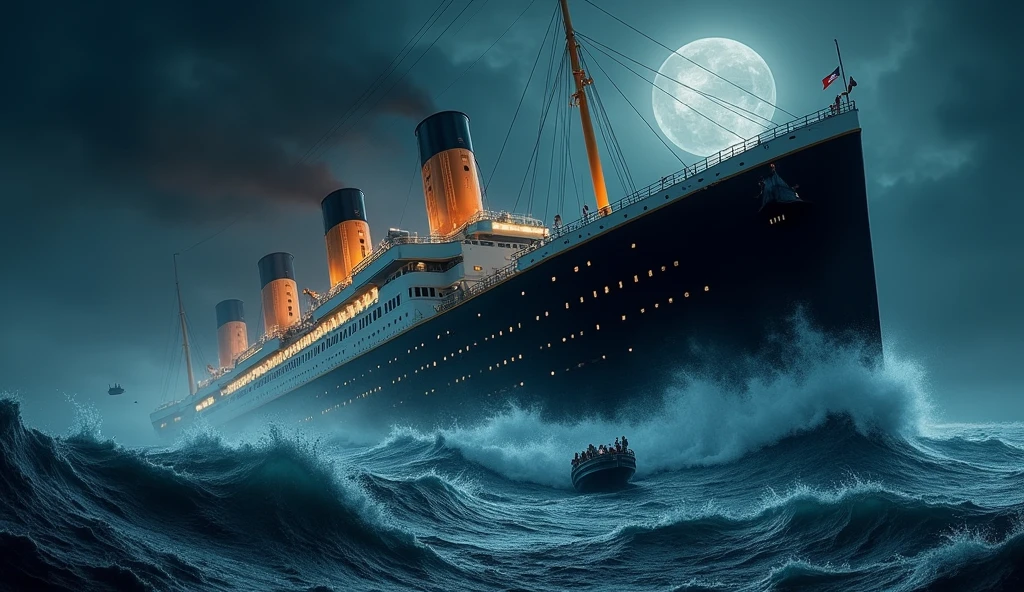 Titanic destroy in sea