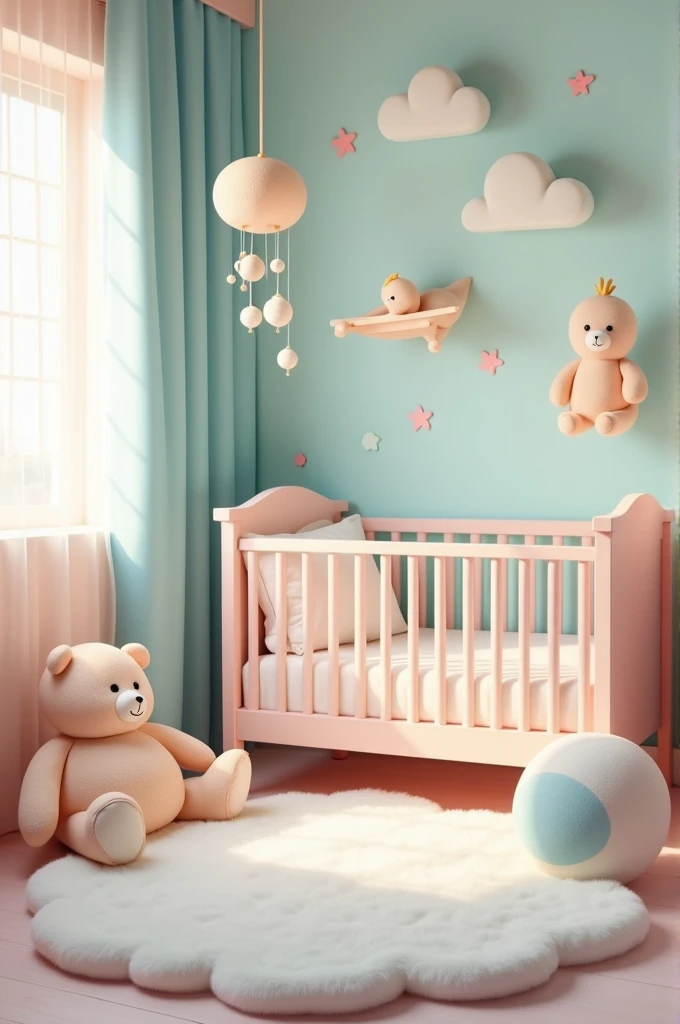 Create a pastel colored nursery 