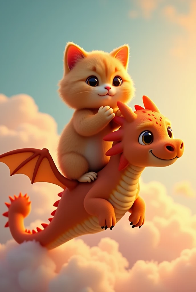 Orange cat,Scottish Fold Persian,Ride the Toothless Dragon