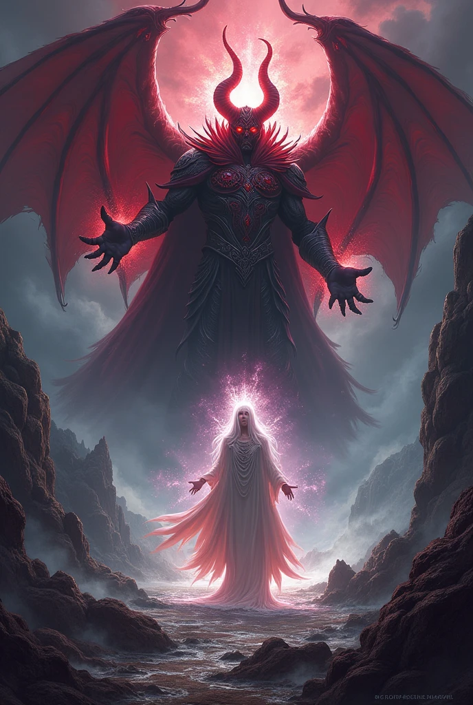 The cover of the novel Demon Lord and the Immortal