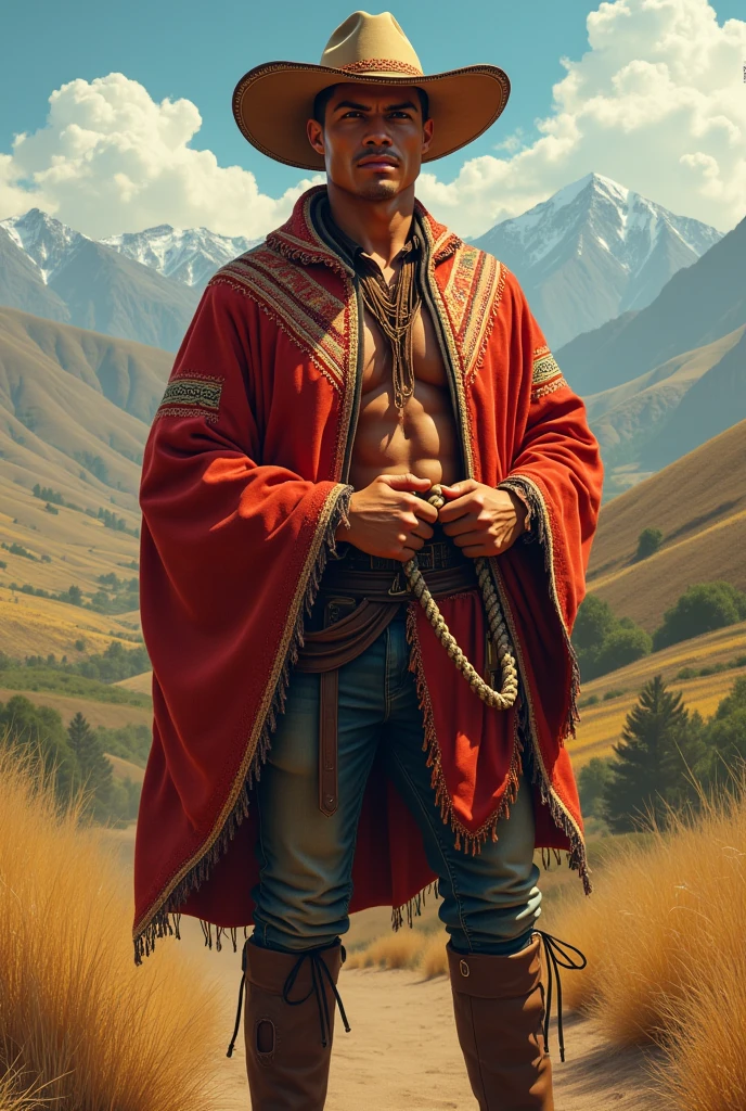 Cristiano Ronaldo if he were a Chilean huaso