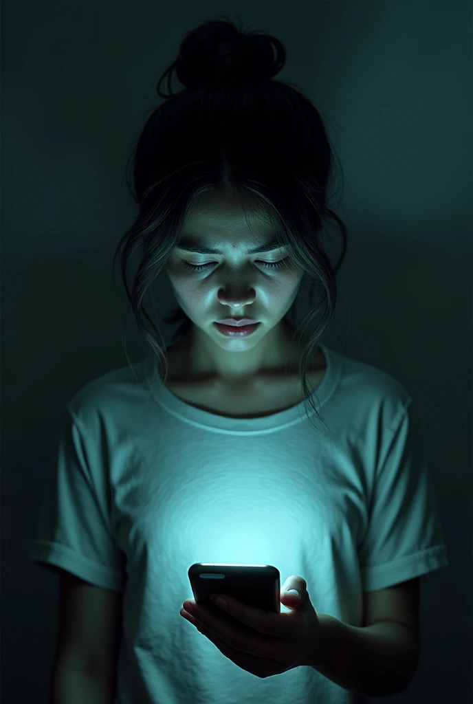 A person receiving radiation in his body, from your mobile phone