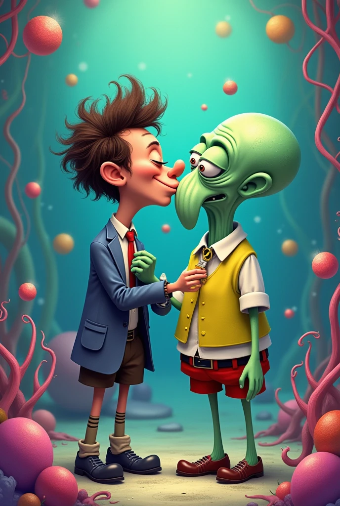 Jhon Becker Kissing Squidward